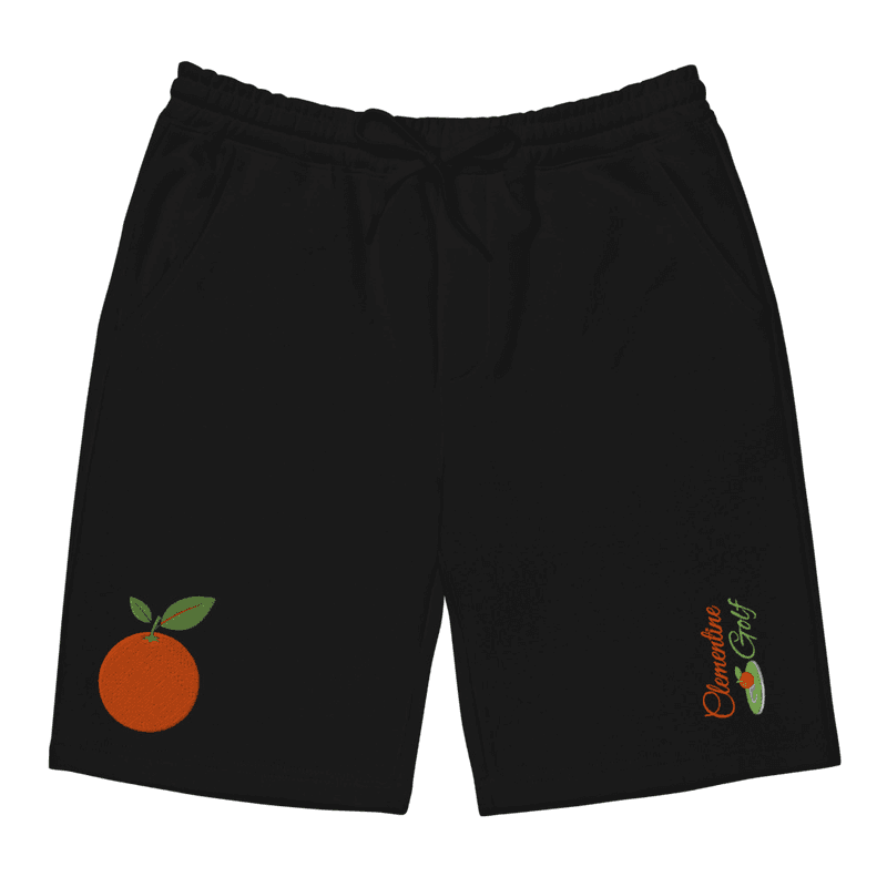 Men's fleece shorts in Black