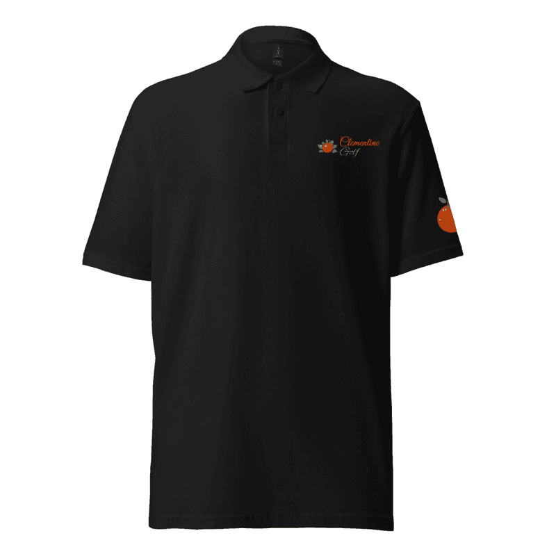 Clementine Men's Golf Polo in Black